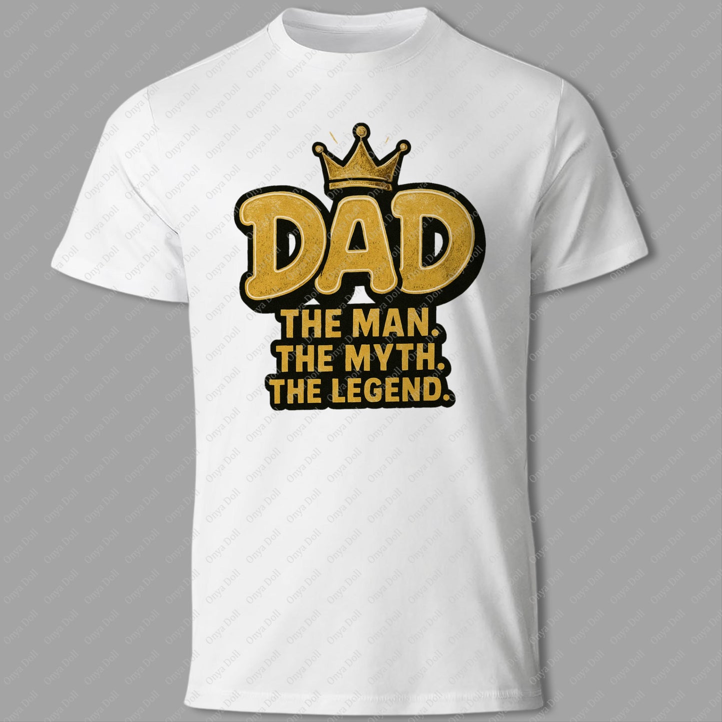 Dad The Man The Myth The Legend PNG – Editable Name Father’s Day Sublimation File | Digital Design for Shirts, Mugs & DIY Gifts