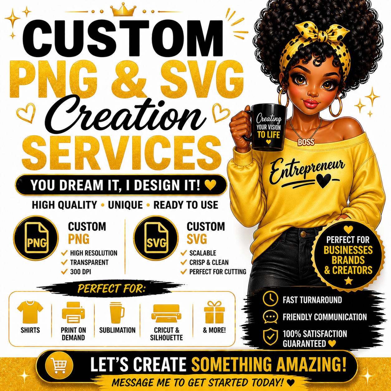 Custom PNG & SVG Creation Services