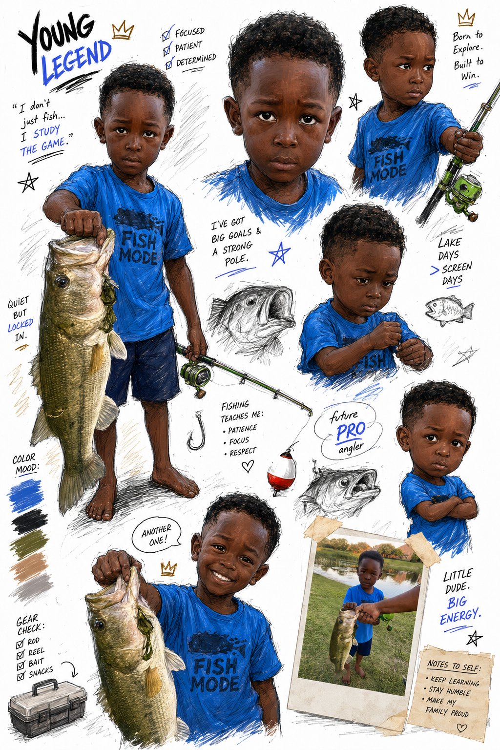 Custom Single/Family Character Collage PNG | Personalized Memory Board Gift