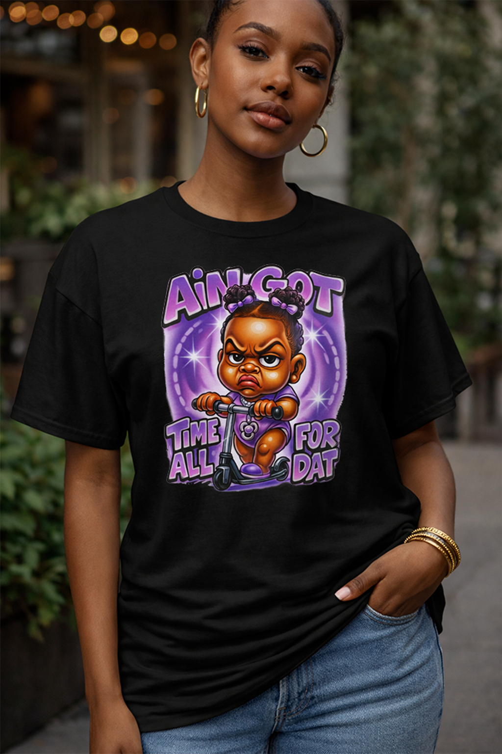 Ain Got Time For All Dat Short-Sleeve Unisex Graphic T-Shirt