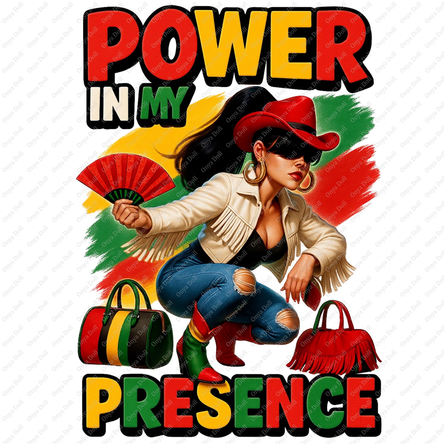 Power In My Presence PNG – Freeish Since 1865 Juneteenth Sublimation File | Black History Digital Design for Shirts, Mugs & Crafts