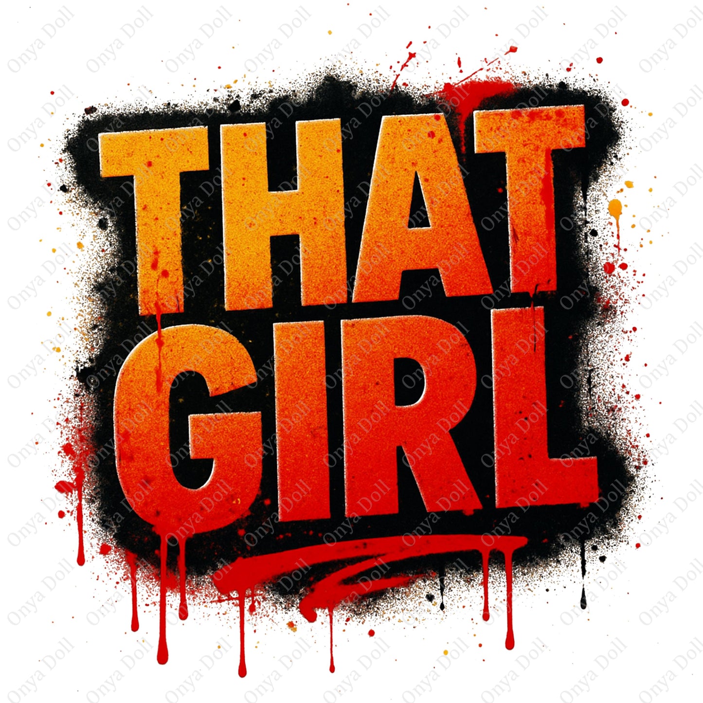 That Girl Wordmark PNG | Classy Clipart for Sublimation, Planner Cover, Cricut Projects | High-Quality Digital File