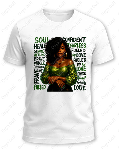 Confident Woman PNG | Affirmation Clipart for Sublimation, Planner Cover, Digital Art | High-Quality PNG File
