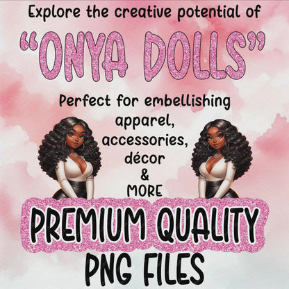 Pink Camo PNG Bundle, 14 High-Res Files of Stylish African American Girls | Sublimation, Planner, Cricut, & Sticker Clipart