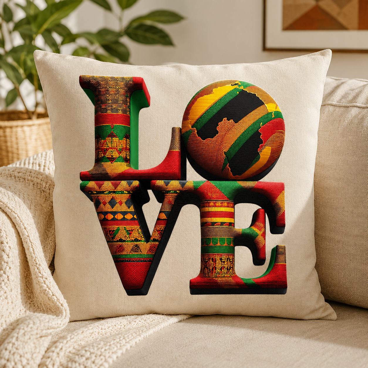 Pan African LOVE PNG | Afrocentric Heart Africa Clipart