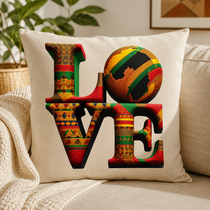 Pan African LOVE PNG | Afrocentric Heart Africa Clipart