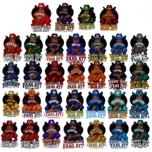 Onya Loves Sports – Where Them Fans At Bundle | High-Res PNGs