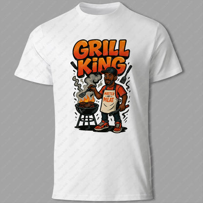 Grill King PNG – Funny Dad BBQ Sublimation Design for Father’s Day | Digital Download for Shirts, Mugs, Aprons & Cricut Crafts