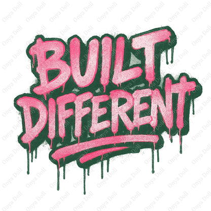 Built Different PNG | Classy Clipart for Sublimation, Cricut, Planner Design | High-Quality Digital File