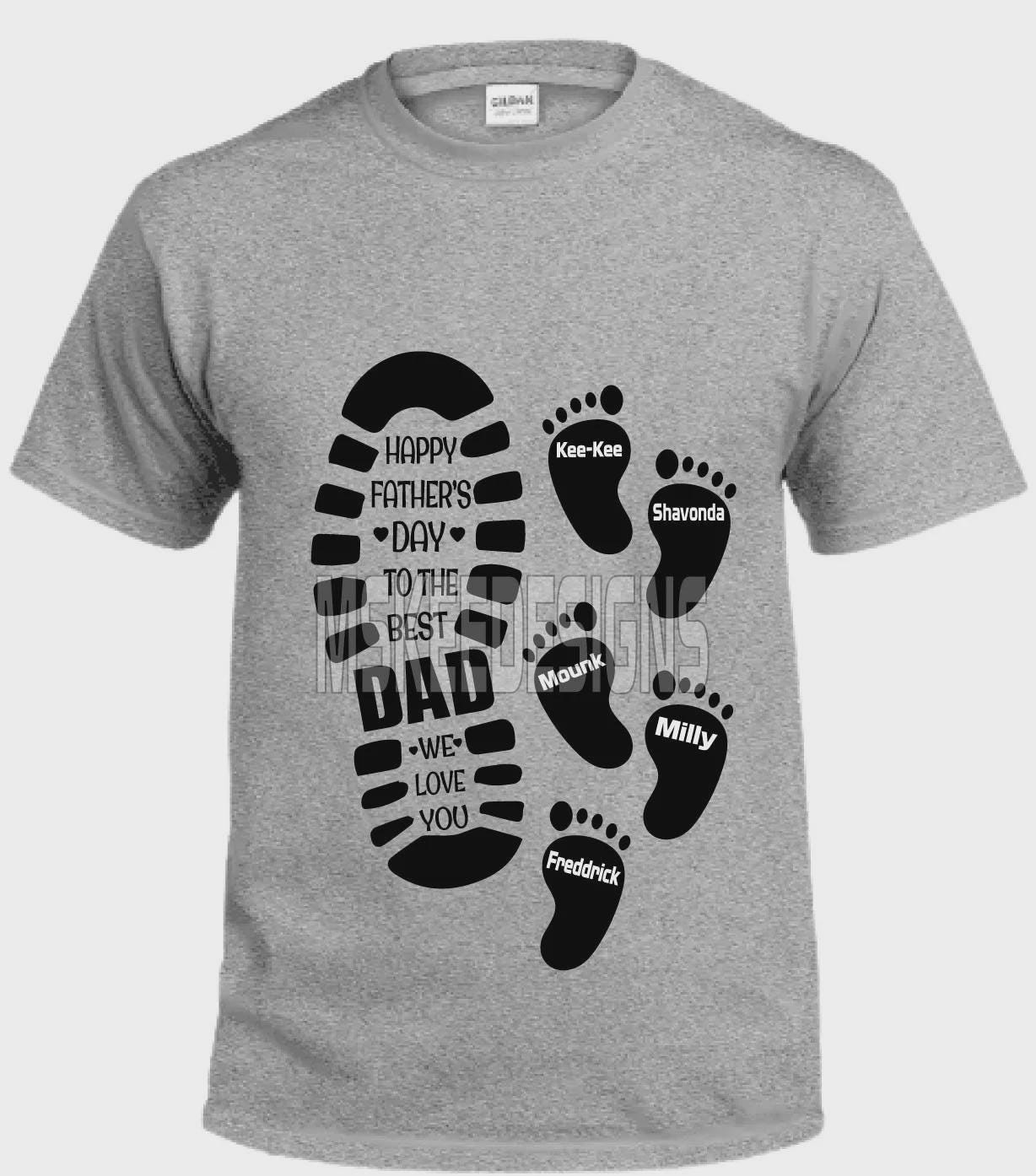 Editable Dad Boot svg, png – Baby Feet Father’s Day Design | DIY DAD Title Customization for Cricut, Sublimation & Vinyl Gifts