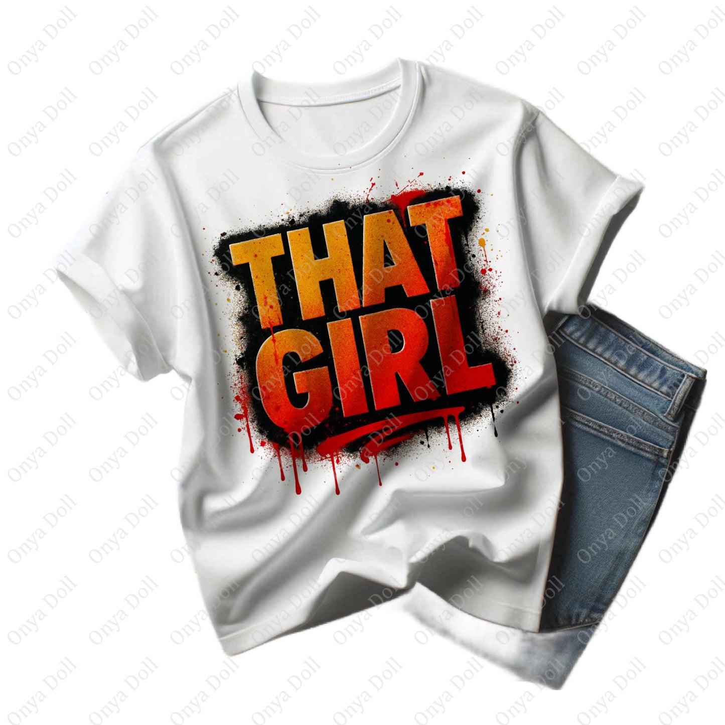 That Girl Wordmark PNG | Classy Clipart for Sublimation, Planner Cover, Cricut Projects | High-Quality Digital File