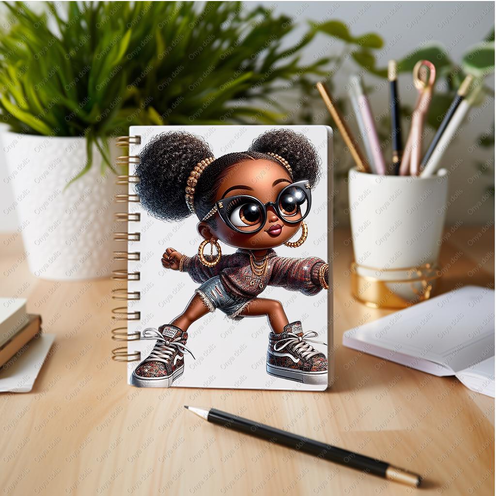 Onya Teen Girl PNG | Melanin Digital Doll Clipart of Young Lady for Sublimation, Cricut, Planner, Silhouette | High Resolution