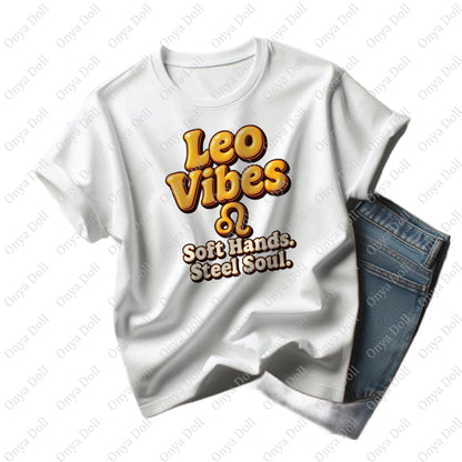 Leo Vibe PNG | Zodiac Clipart for Sublimation, Planner Cover, Cricut, Digital Art | High-Quality PNG File